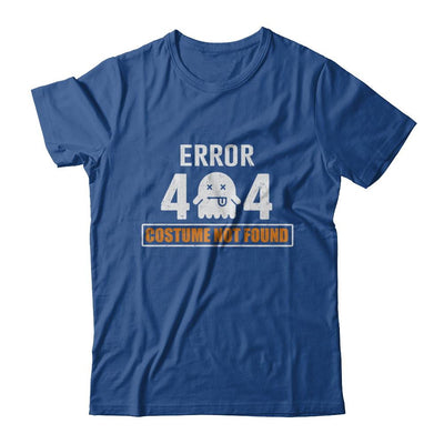 Funny Halloween Error 404 Costume Not Found-T-Shirt & Hoodie-Classic T-Shirt-Royal
