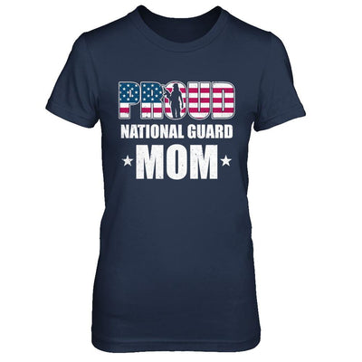Proud National Guard Mom Veteran Mothers Day-T-Shirt & Hoodie-Women's T-Shirt-Navy