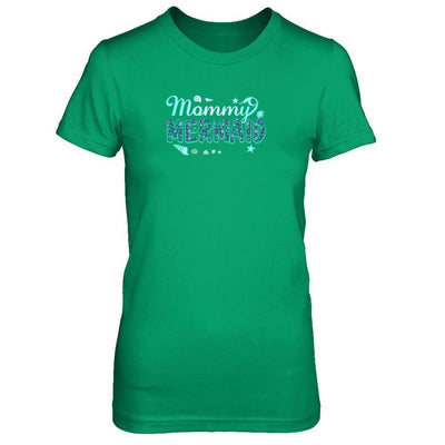 Mommy Mermaid-T-Shirt & Tank Top-Women's T-Shirt-Irish Green