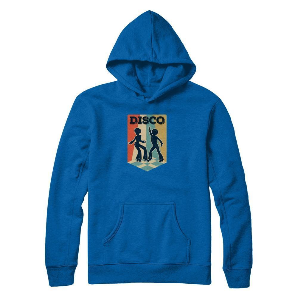 Classic Vintage Retro Style Disco Music-T-Shirt & Tank Top-Pullover Hoodie-Royal