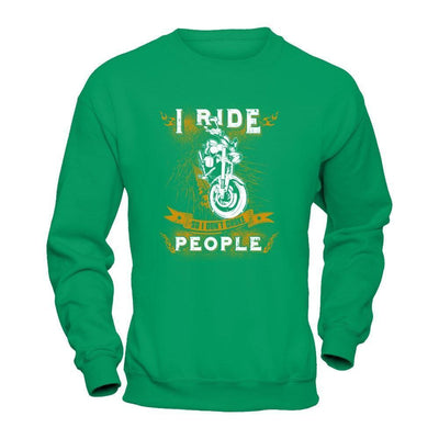 I Ride So I Don't Choke People-T-Shirt & Tank Top-Crewneck Sweatshirt-Irish Green