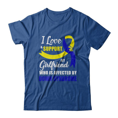 Down Syndrome Awareness Support Yellow Blue Girlfriend Boyfriend-T-Shirt & Hoodie-Classic T-Shirt-Royal