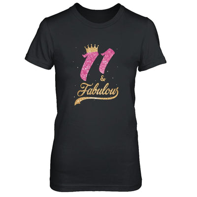 11Th And Fabulous Eleven Birthday-T-Shirt & Tank Top-Women's T-Shirt-Black
