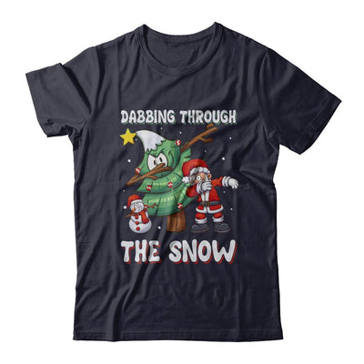 Dabbing Santa Snowman Christmas Tree-T-Shirt & Sweatshirt-Premium T-Shirt-Midnight Navy