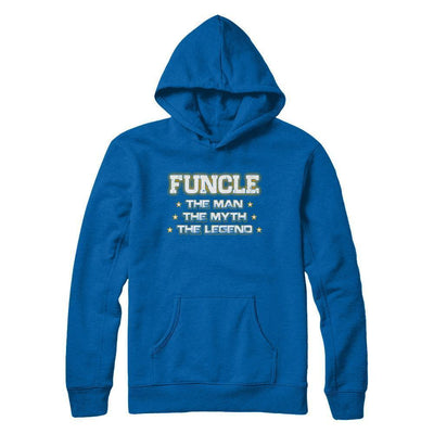 Funcle The Myth The Man The Legend Funny Uncle-T-Shirt & Hoodie-Pullover Hoodie-Royal
