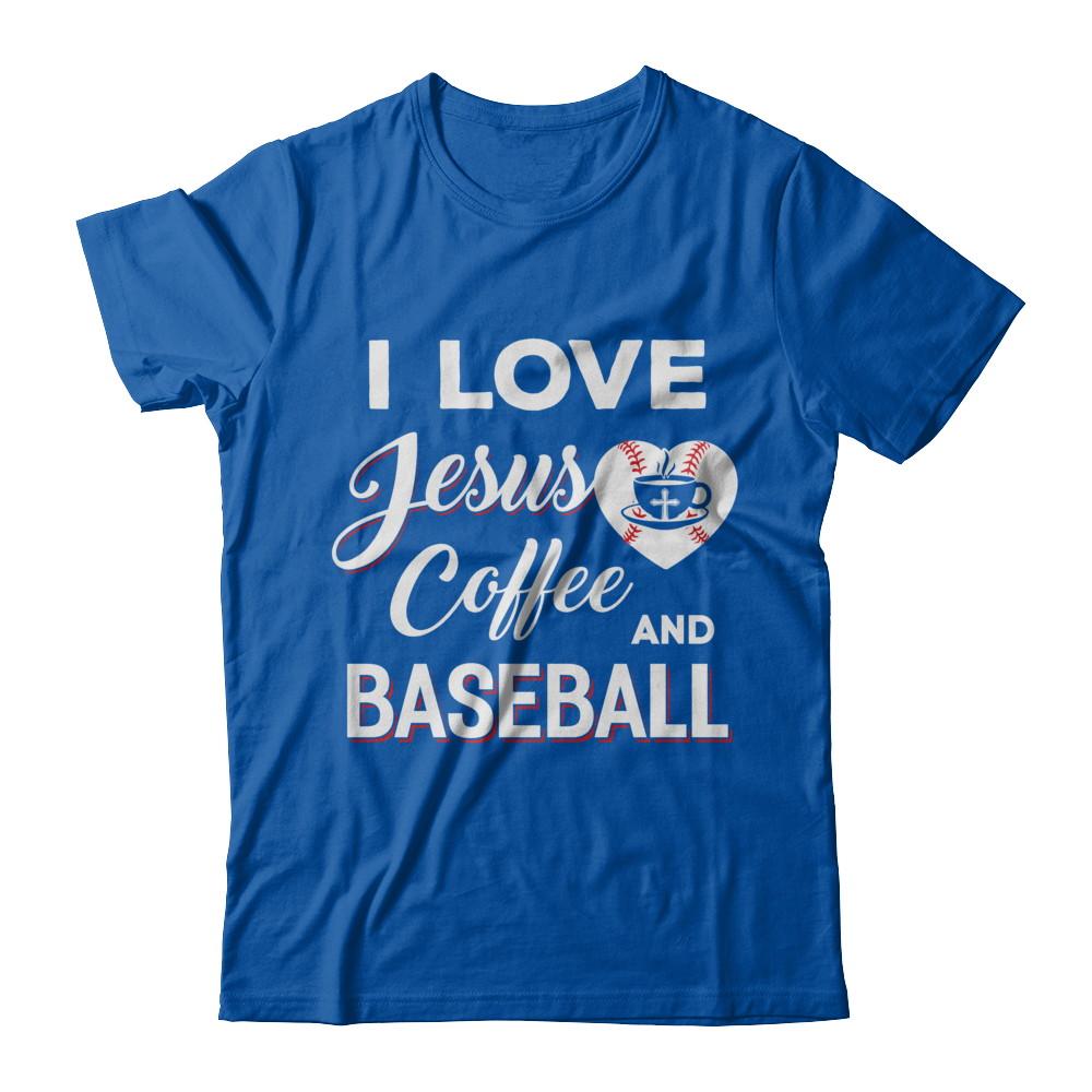 I Love Jesus Coffee & Baseball-T-Shirt & Sweatshirt-Premium T-Shirt-Royal