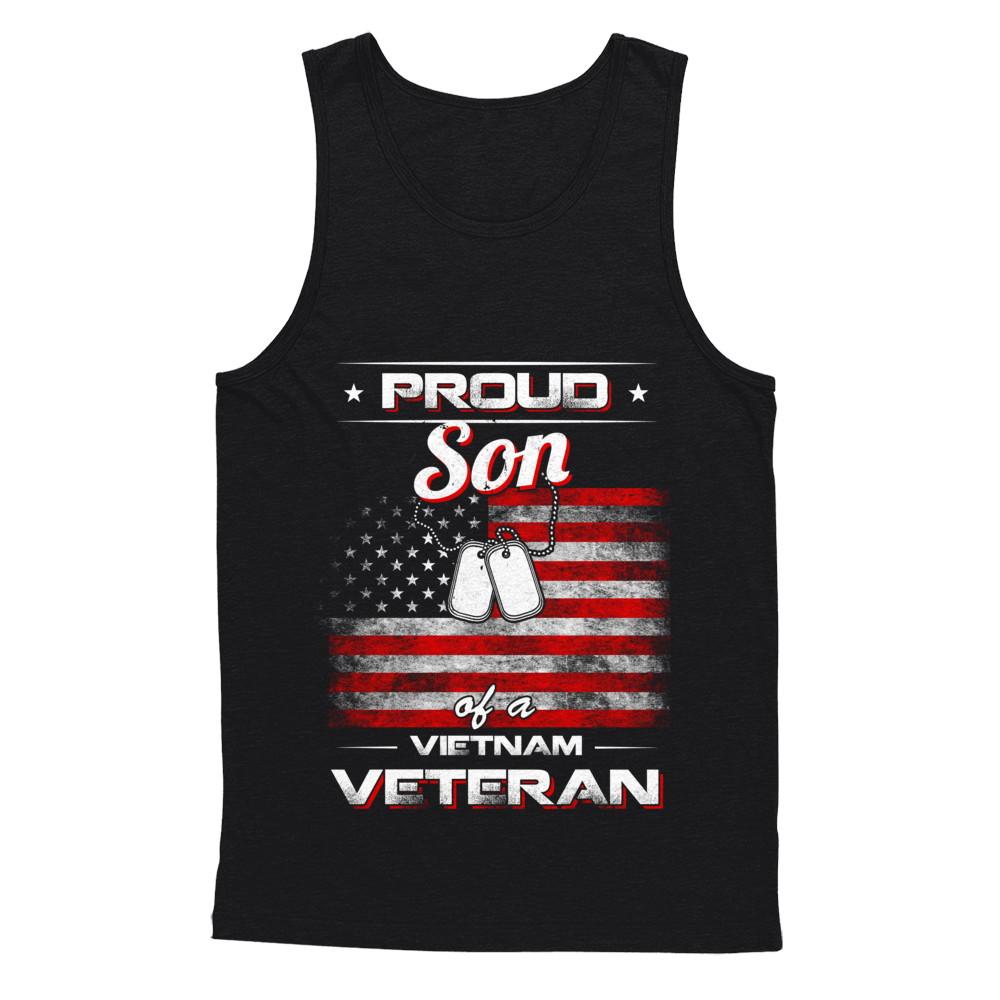Proud Son Of A Viet Nam Veteran-T-Shirt & Hoodie-Unisex Tank-Black