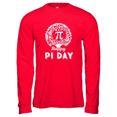 Happy Pi Day Math Major Teacher-T-Shirt & Hoodie-Long Sleeve T-Shirt-Red