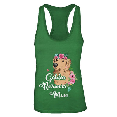 Golden Retriever Mom Funny Dog Mom Gift Idea-T-Shirt & Tank Top-Women's Ideal Racerback Tank-Kelly Green