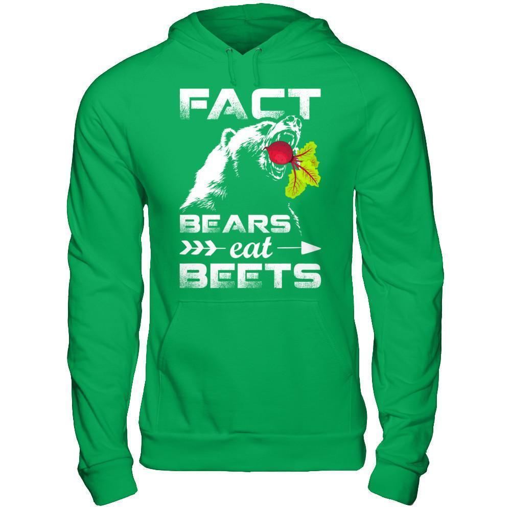 Fact Bears Eat Beets-T-Shirt & Hoodie-Pullover Hoodie-Irish Green