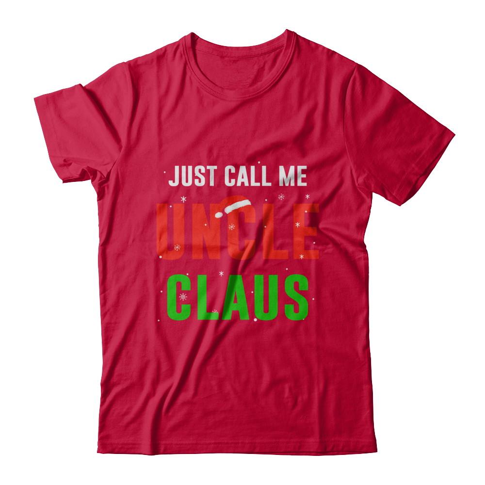 Santa Uncle Claus Matching Family Christmas Pajamas-T-Shirt & Sweatshirt-Classic T-Shirt-Red