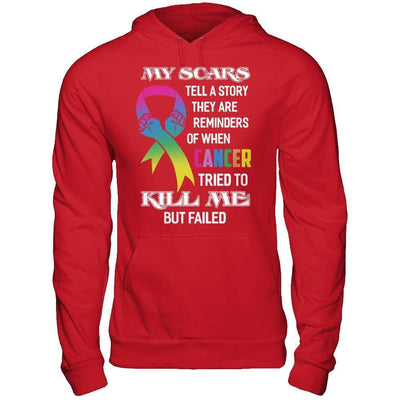 Cancer Survivors They Are Reminders Of When Cancer Tried To Kill Me-T-Shirt & Hoodie-Pullover Hoodie-Red