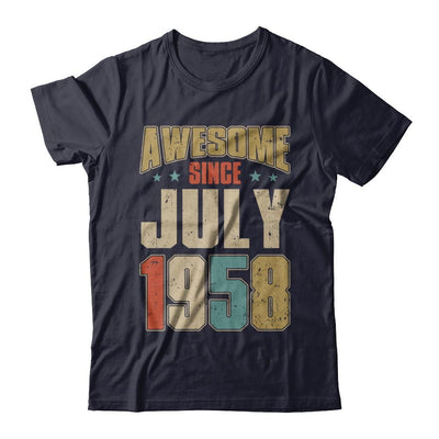 Vintage Retro Awesome Since July 1958 63th Birthday-T-Shirt & Hoodie-Premium T-Shirt-Midnight Navy