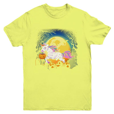 Halloween Pumpkin Unicorn Gift For Kids Girls Youth-Youth Shirt-Youth T-Shirt-Daisy
