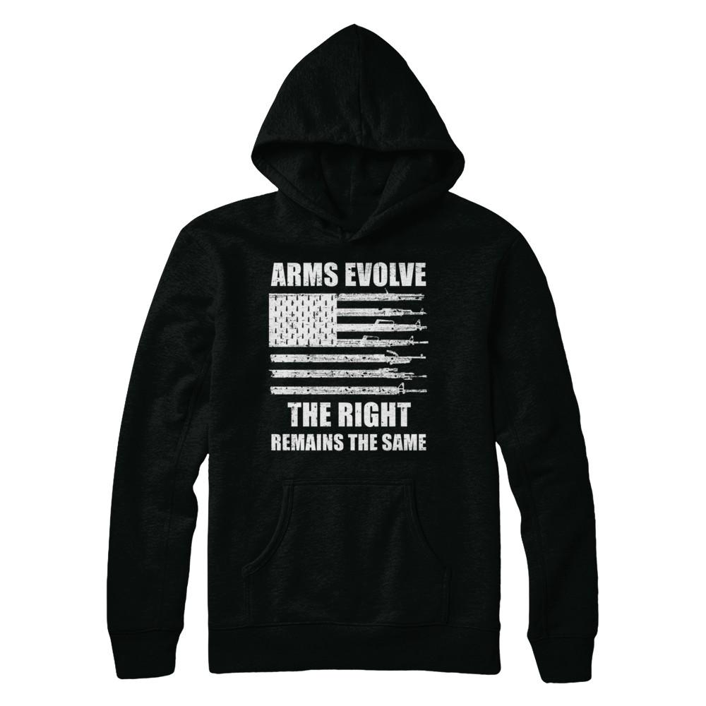 Arms Evolve The Right Remains The Same Gun Right-T-Shirt & Hoodie-