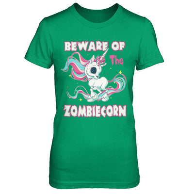 Beware Of The Zombiecorn Unicorn-T-Shirt & Sweatshirt-Women's T-Shirt-Irish Green