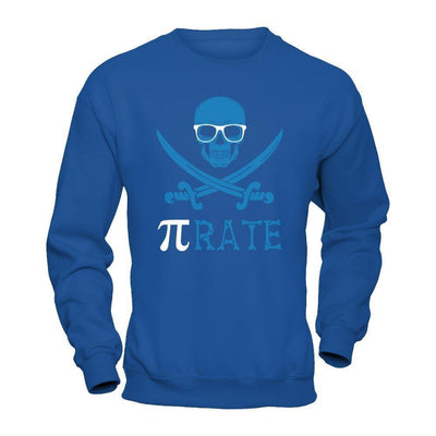 Funny Pi-Rate Happy Pi Day 2018-T-Shirt & Hoodie-Crewneck Sweatshirt-Royal
