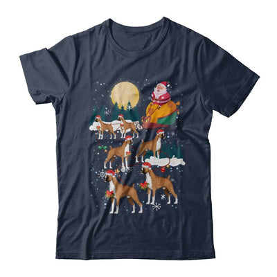 Dog Reindeer Boxer Christmas Gift-T-Shirt & Sweatshirt-Classic T-Shirt-Navy