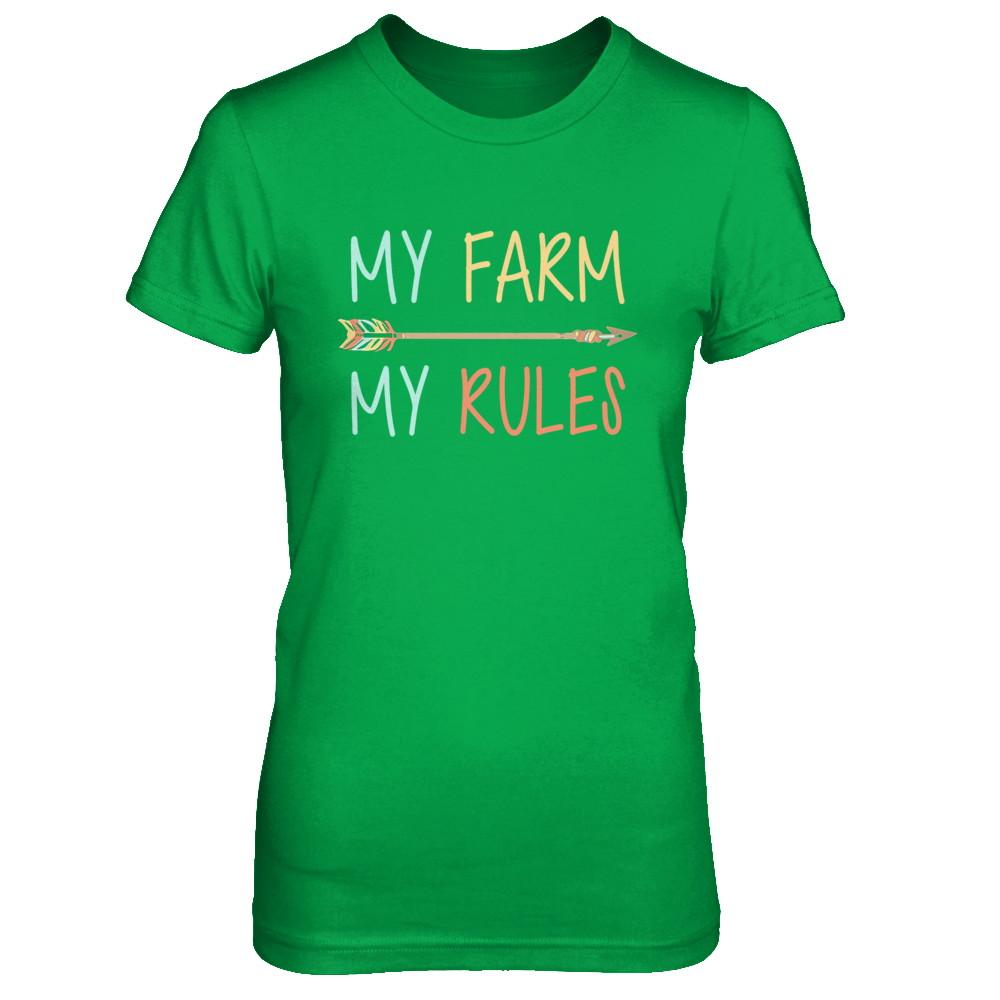 My Farm My Rules Farming-T-Shirt & Hoodie-Women's T-Shirt-Irish Green