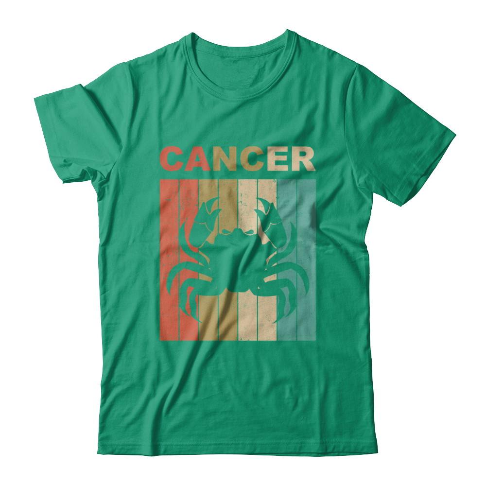 Vintage Cancer Zodiac June July Birthday Gift-T-Shirt & Hoodie-Classic T-Shirt-Kelly Green