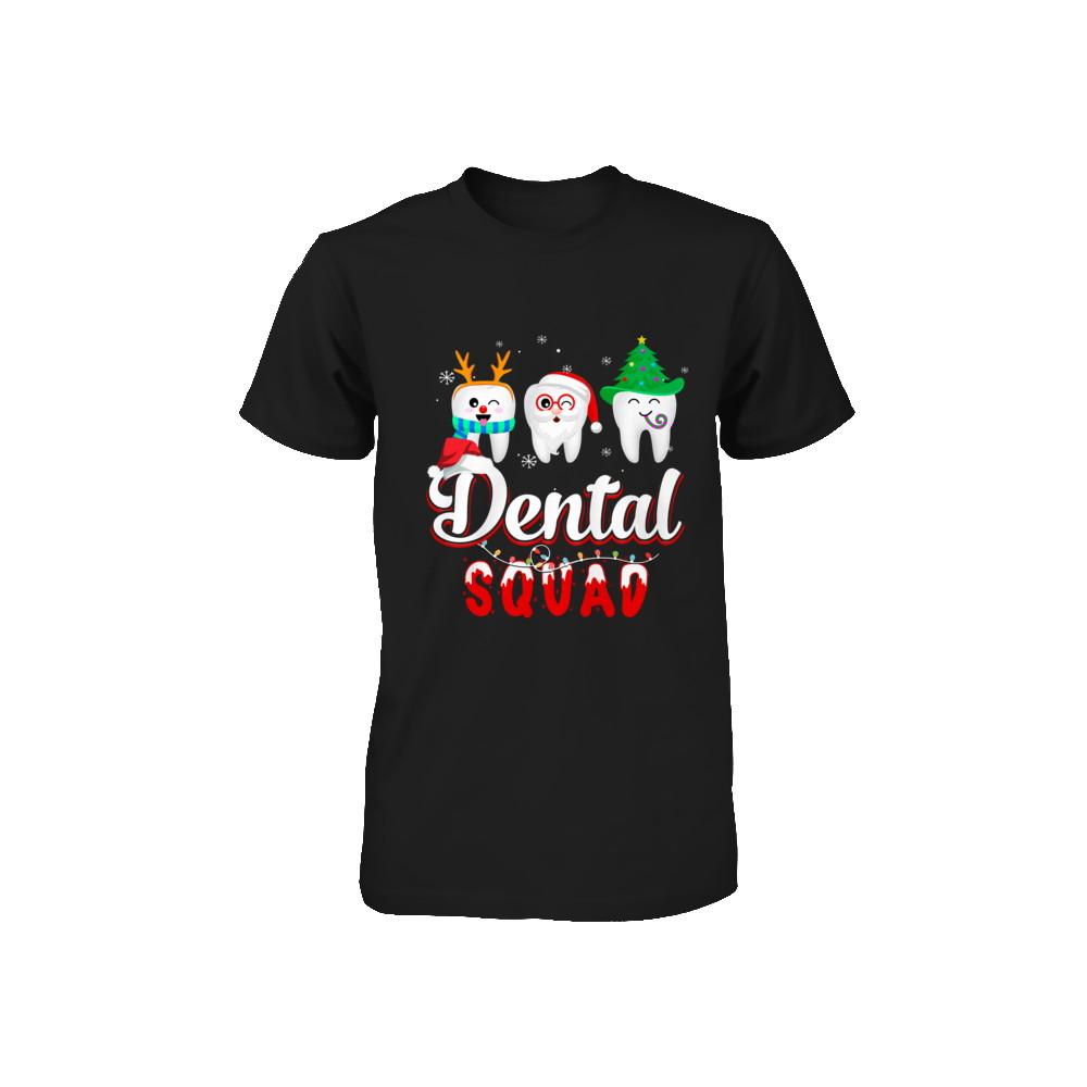 Dental Squad Tooth Christmas Dental Assistant Gifts Youth-Youth Shirt-Toddler T-Shirt-Black