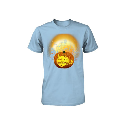 Pumpkin Chinchilla Halloween Human Costume Youth-Youth Shirt-Toddler T-Shirt-Light Blue