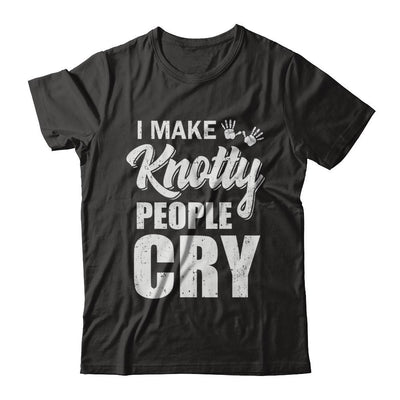 I Make Knotty People Cry Massage Therapist Gift-T-Shirt & Hoodie-Classic T-Shirt-Black
