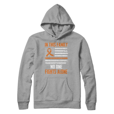 In This Family No One Fights Alone Multiple Sclerosis-T-Shirt & Hoodie-Pullover Hoodie-Light Steel