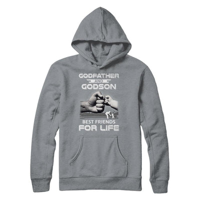 God-Father God-Son Best Friends For Life Fathers Day-T-Shirt & Hoodie-Pullover Hoodie-Light Steel