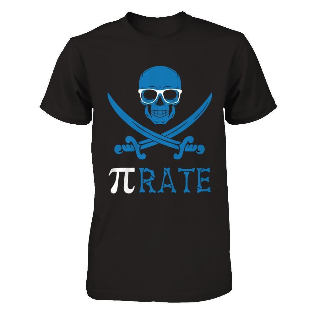 Funny Pi-Rate Happy Pi Day 2018-T-Shirt & Hoodie-Premium T-Shirt-Black