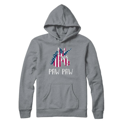 Patriotic Paw Paw Unicorn Americorn 4Th Of July-T-Shirt & Hoodie-Pullover Hoodie-Light Steel
