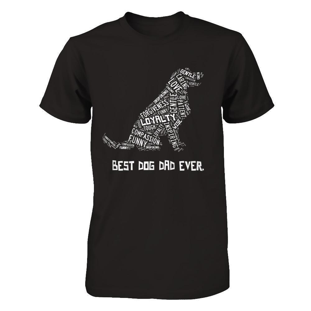 Best Dog Dad Ever Golden Retriever Lovers-T-Shirt & Hoodie-Classic T-Shirt-Black