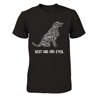 Best Dog Dad Ever Golden Retriever Lovers-T-Shirt & Hoodie-Classic T-Shirt-Black