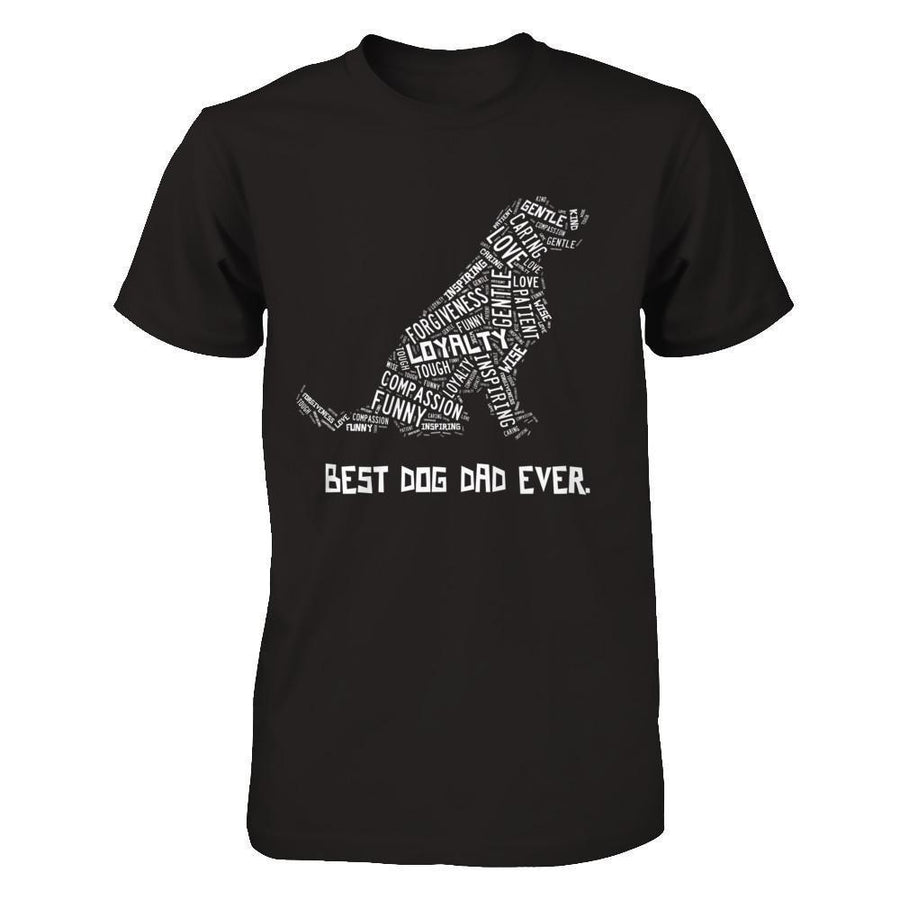 Best Dog Dad Ever Golden Retriever Lovers-T-Shirt & Hoodie-Classic T-Shirt-Black