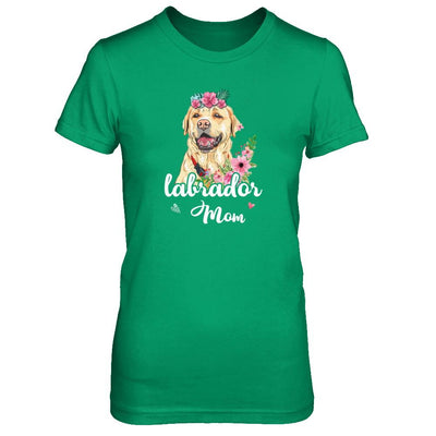 Labrador Mom Funny Dog Mom Gift Idea-T-Shirt & Tank Top-Women's T-Shirt-Irish Green