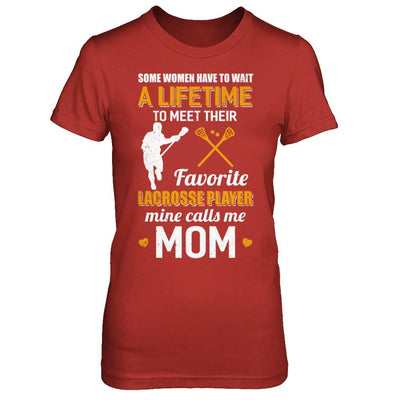 Funny My Favorite Lacrosse Player Calls Me Mom-T-Shirt & Hoodie-