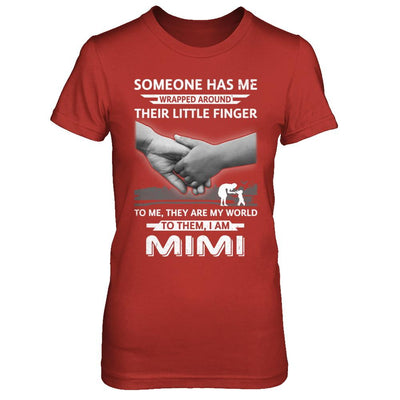 Someone Has Me Wrapped Around Their Little Finger MIMI-T-Shirt & Hoodie-Women's T-Shirt-Red