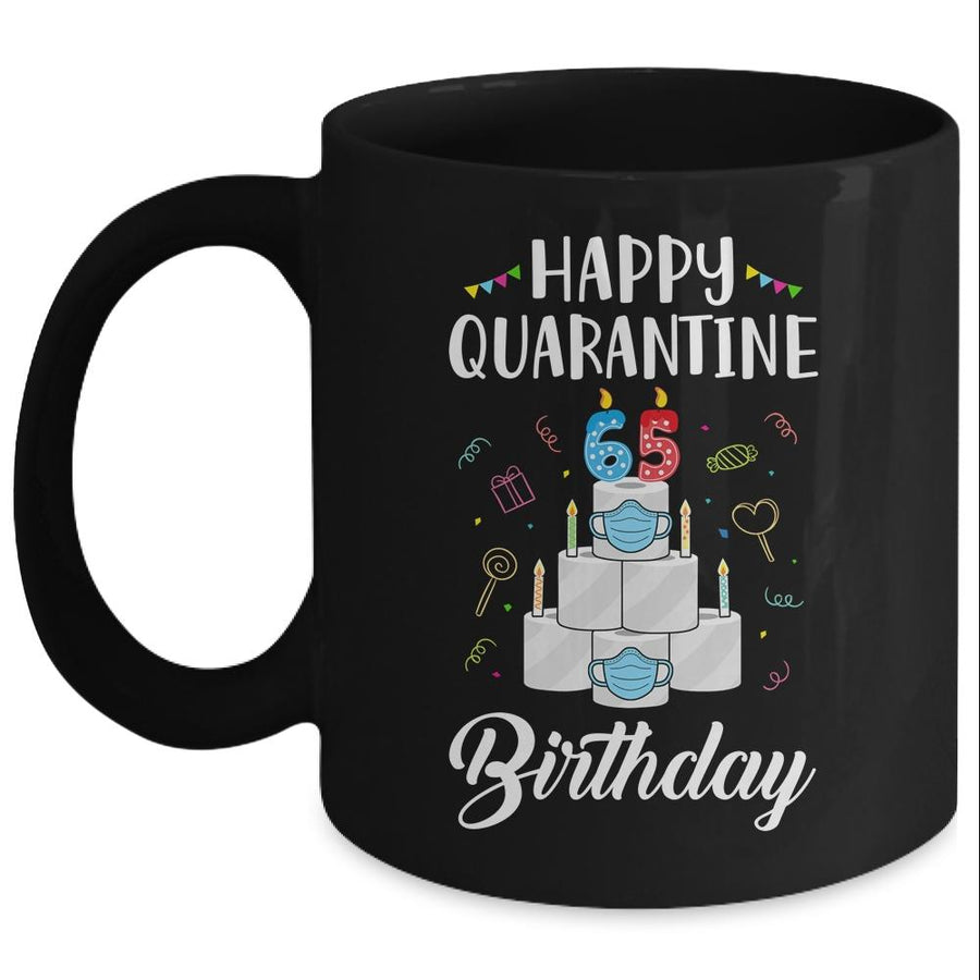 65th Birthday Gift Idea 1956 Happy Quarantine Birthday Mug-Coffee Mug-Mug-Black