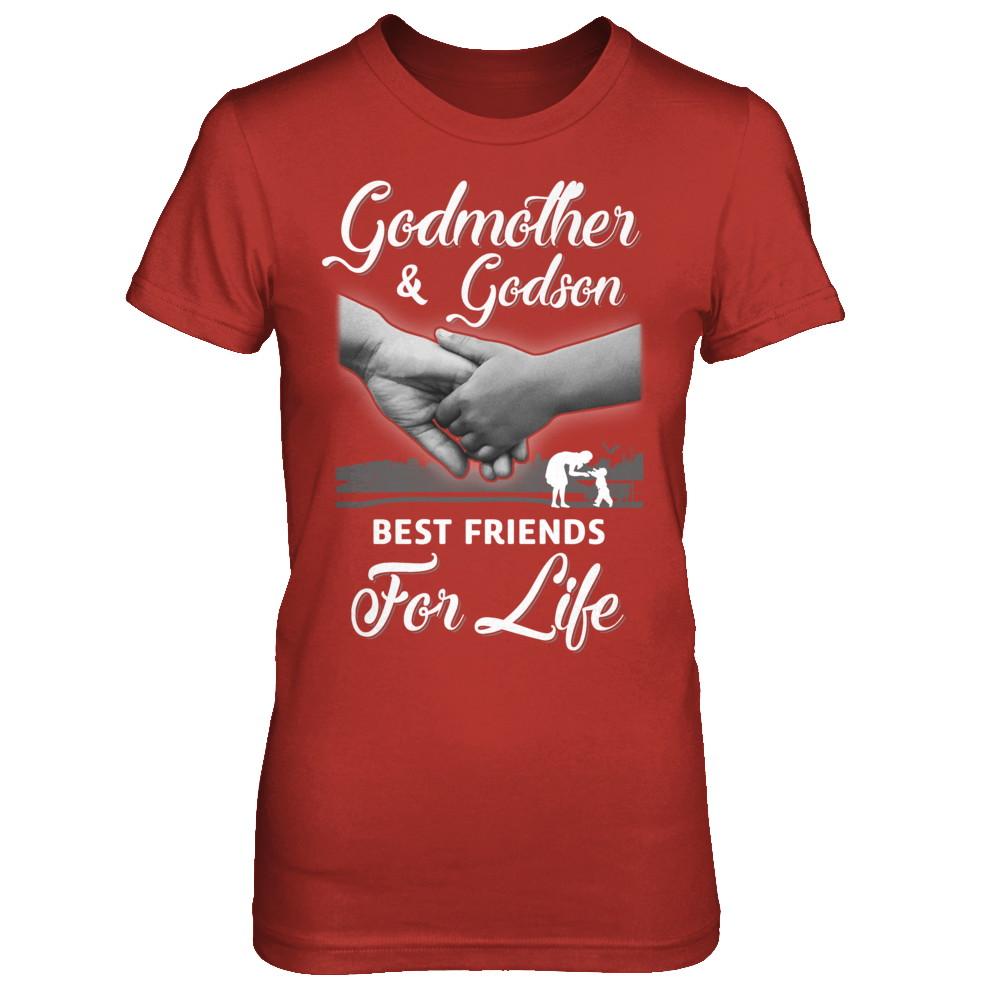 God-Mother God-Son Best Friends For Life Mothers Day-T-Shirt & Hoodie-Women's T-Shirt-Red