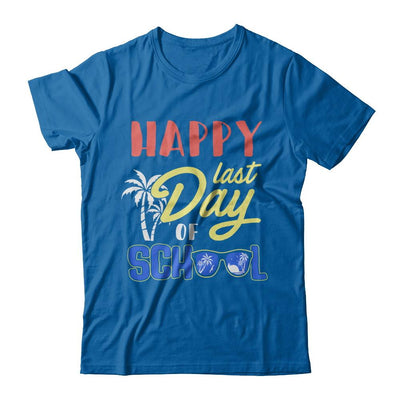 Happy Last Day Of School Students Teachers Graduated-T-Shirt & Hoodie-Classic T-Shirt-Royal