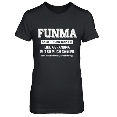 Funma Like A Grandma Only Cooler Mothers Day Gift-T-Shirt & Hoodie-Women's T-Shirt-Black