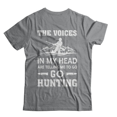 The Voices In My Head Are Telling Me To Go Hunting-T-Shirt & Hoodie-Classic T-Shirt-Sport Grey