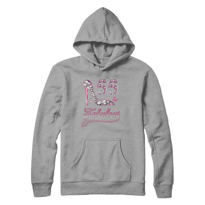 55 And Fabulous 55 Years Old 1966 55th Birthday Gift-T-Shirt & Hoodie-Pullover Hoodie-Light Steel