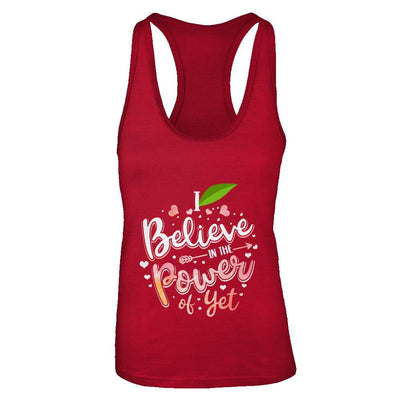 I Believe In The Power Of Yet-T-Shirt & Tank Top-Women's Ideal Racerback Tank-Red