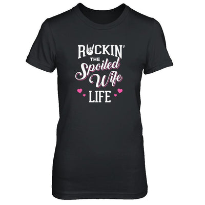 Rockin' The Spoiled Wife Life-T-Shirt & Tank Top-Women's T-Shirt-Black