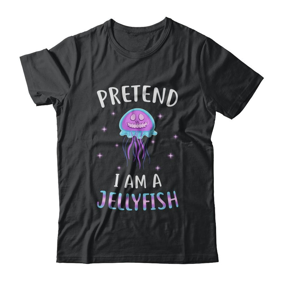 Pretend I'm A Jellyfish Costume Happy Halloween Party-T-Shirt & Hoodie-Classic T-Shirt-Black
