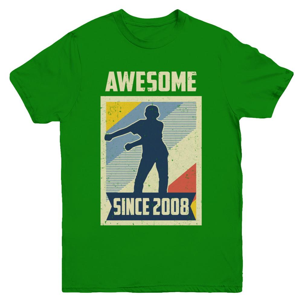 Vintage Floss 13th 2008 Birthday Gift for 13 Years Old Youth-Youth Shirt-Youth T-Shirt-Irish Green