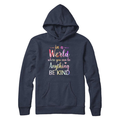 Autism In A World Where You Can Be Anything Be Kind-T-Shirt & Hoodie-Pullover Hoodie-Navy