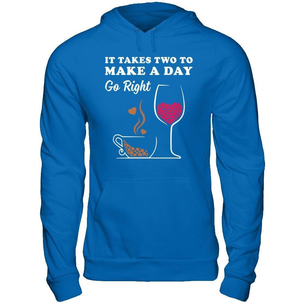 It Take Two To Make A Day Go Right-T-Shirt & Hoodie-Pullover Hoodie-Royal