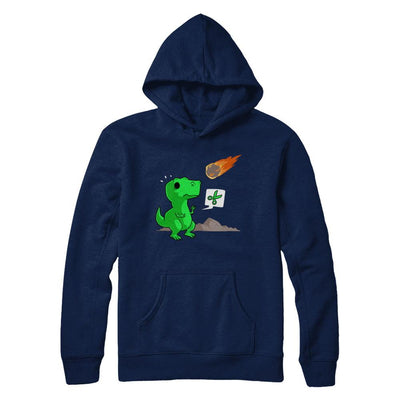 Rock Paper Scissors Funny Dinosaur-T-Shirt & Hoodie-Pullover Hoodie-Navy